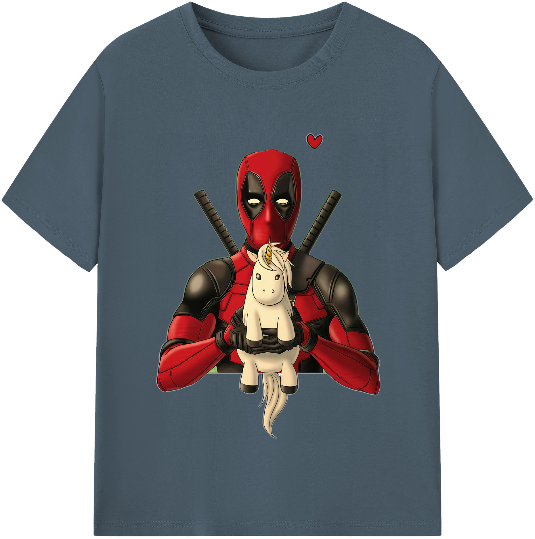 （画像用） Deadpool デッドプール 綿100％半袖Tシャツ（フロントプリント）